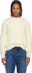Givenchy Off-White Cotton Knit Sweater