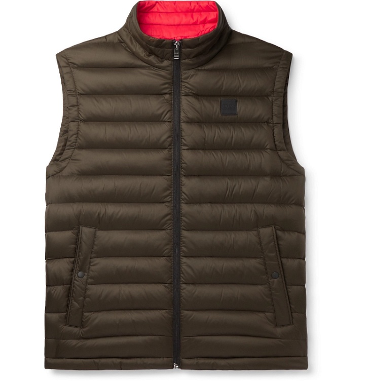 Photo: Hugo Boss - Croma Slim-Fit Quilted Shell Down Gilet - Green