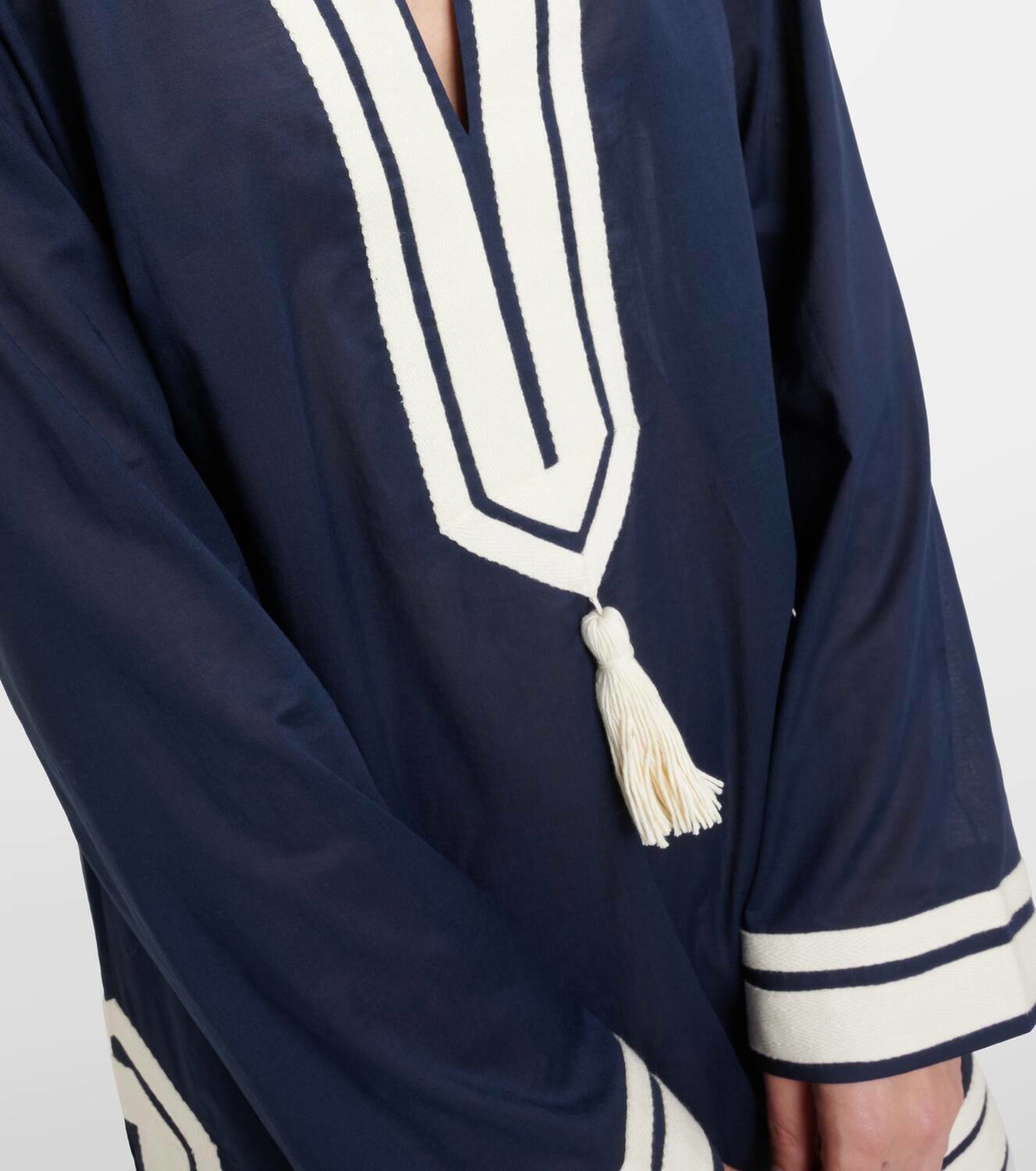 Tory Burch Tasseled cotton tunic Tory Burch Tory Burch Tasseled cotton tunic Tory Burch