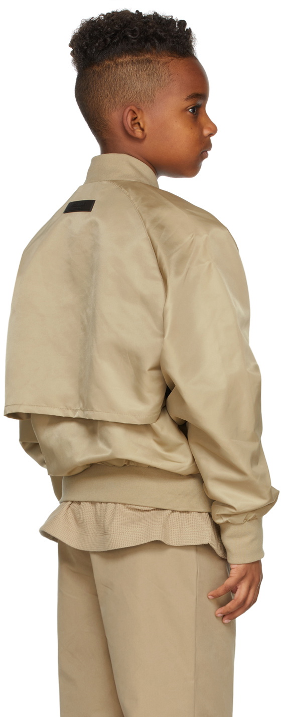 Essentials Kids Tan Baseball Jacket Essentials