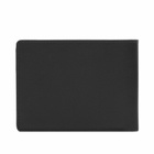 Dime Men's Leather Bifold Wallet in Black/Cherry 