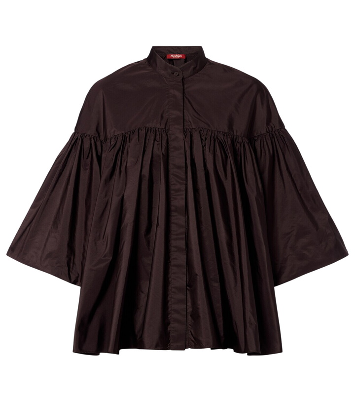 Photo: Max Mara Gathered taffeta shirt