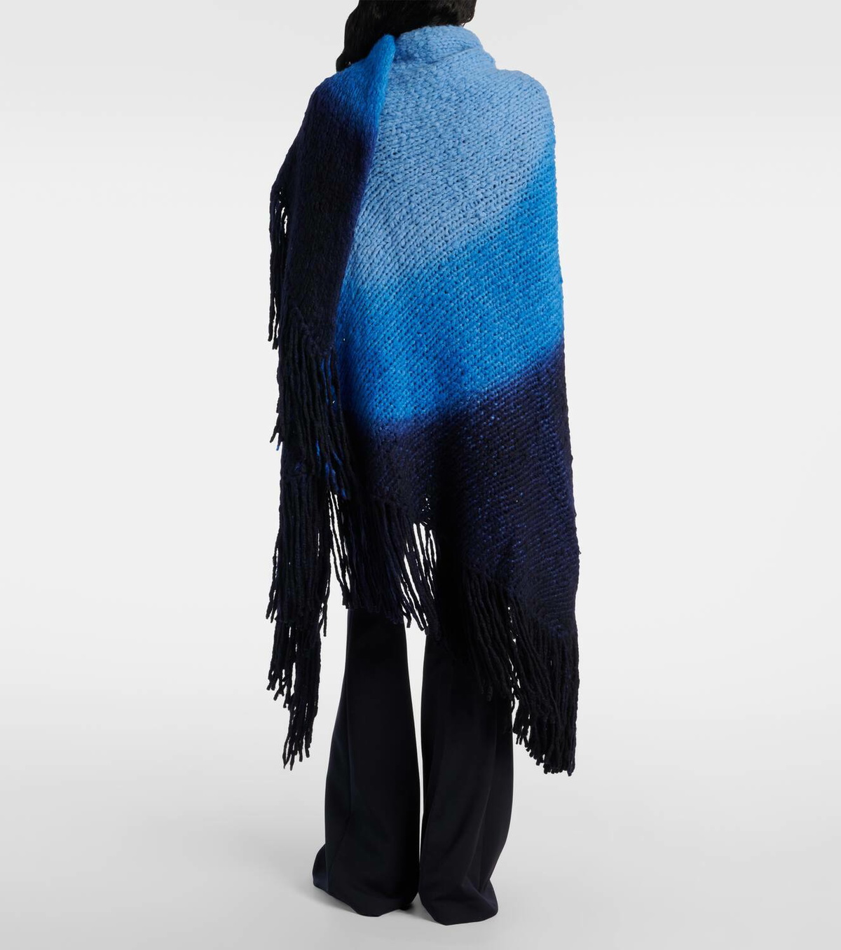 Gabriela Hearst Lauren fringed ombré cashmere shawl