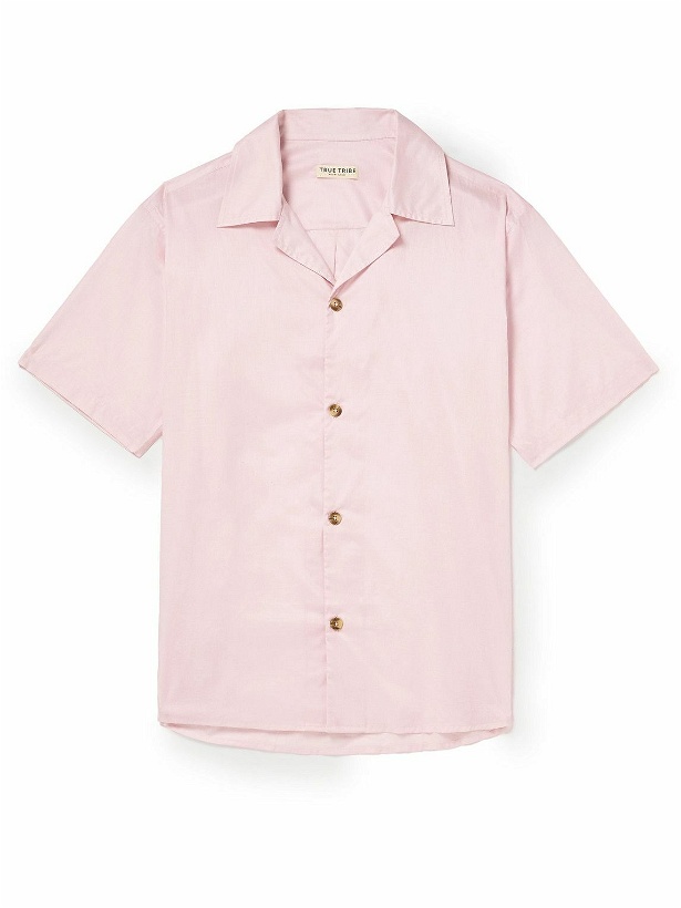 Photo: True Tribe - Resort Camp-Collar Cotton-Sateen Shirt - Pink