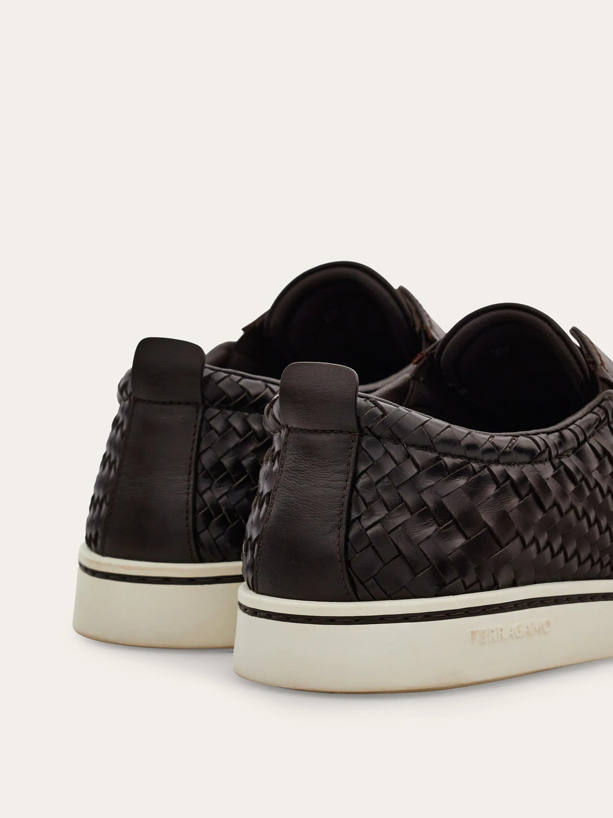 Ferragamo Mens Derby slip-on in Brown