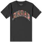 Air Jordan Men's Check Logo T-Shirt in Black