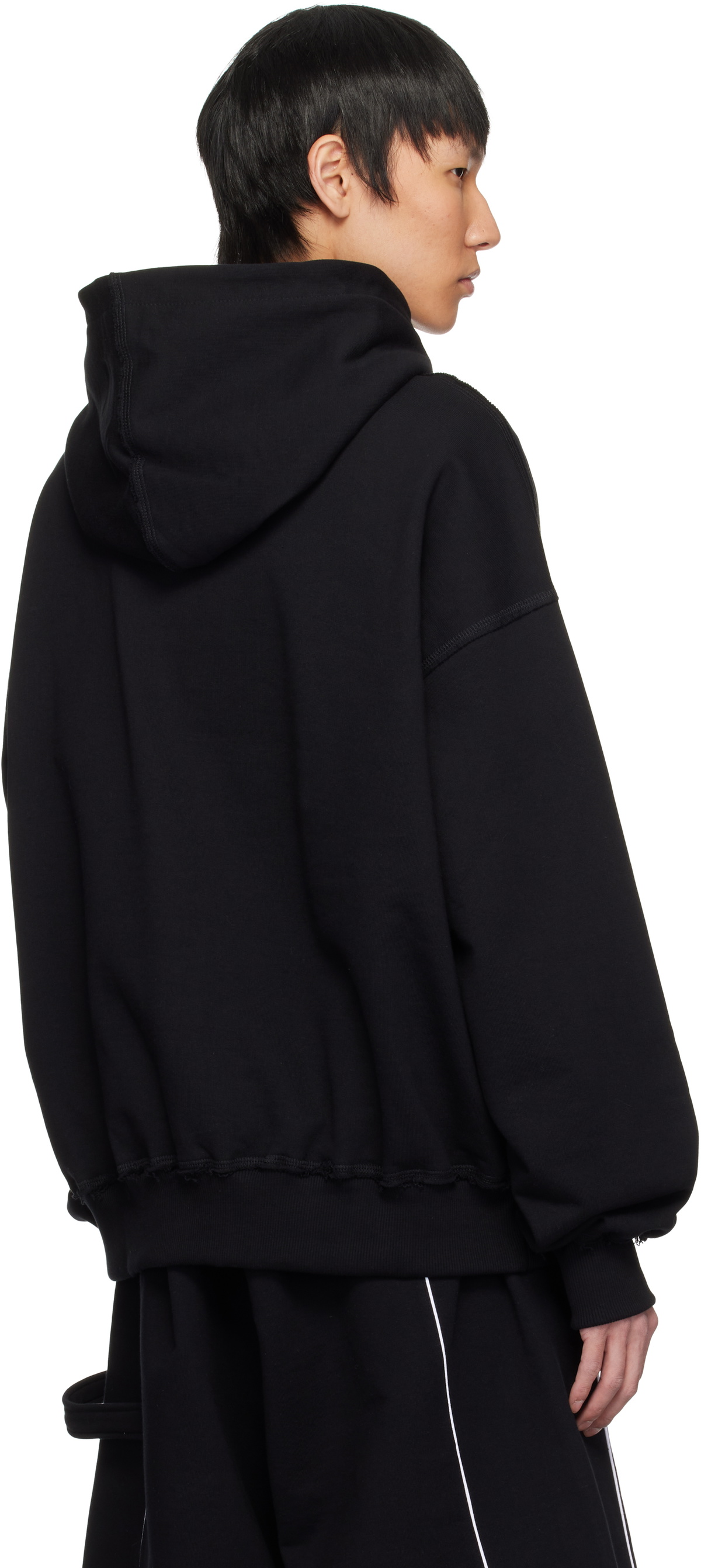 MISBHV Black Maciej Kość Edition Exposed Seam Hoodie