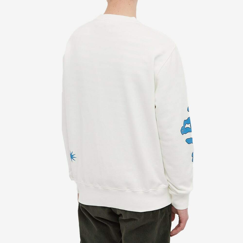 Olaf Hussein Mens Friends Crew Sweat In Off White Olaf Hussein 4229