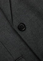 Anine Bing Ross Wool Blazer Dark Grey