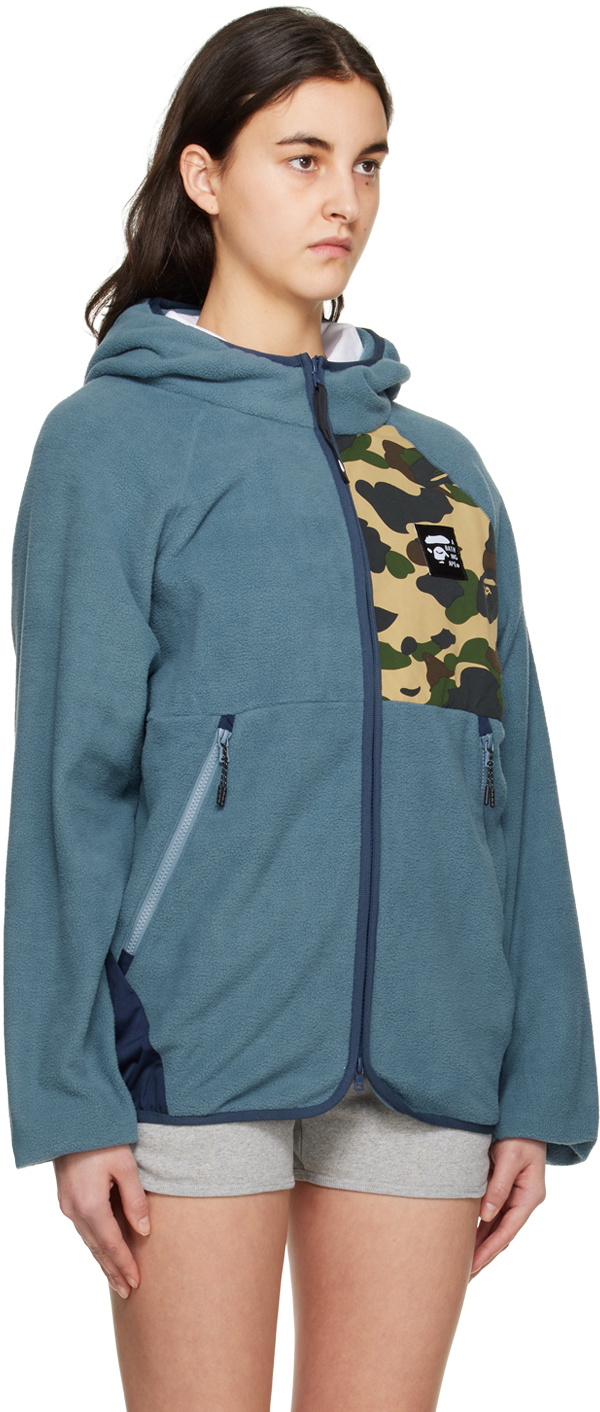 BAPE Blue 1st Zip Hoodie A Bathing Ape