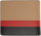 Burberry Beige Leather Bifold Wallet