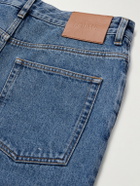 LOEWE - Anagram Wide-Leg Logo-Embroidered Jeans - Blue