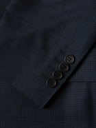 Canali - Checked Super 130s Wool Suit Jacket - Blue