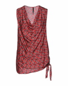 Manila Grace Womens Top in Red