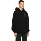 Marni Black Twist Fleece-Back Hoodie