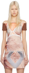 ELLISS SSENSE Exclusive Brown Lingerie T-Shirt