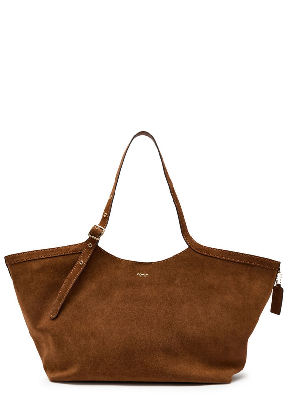 Photo: Coach Gramercy Suede Tote - Brown - One Size