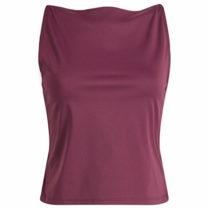 Photo: Good American Women's Weightless Scuba Sleeveless Tank in Fig