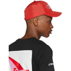 Heron Preston Red Embroidered Logo Cap