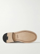VINNY's - Yardee Lizard-Effect Leather Penny Loafers - Brown