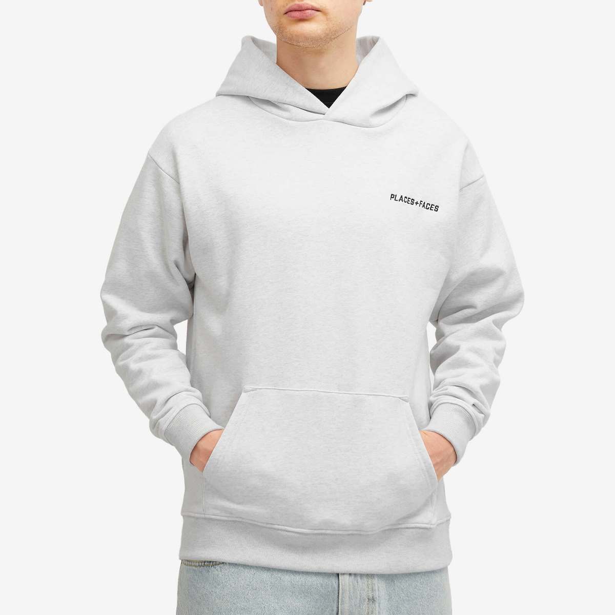 PLACES+FACES Men's Essential Hoodie in Grey