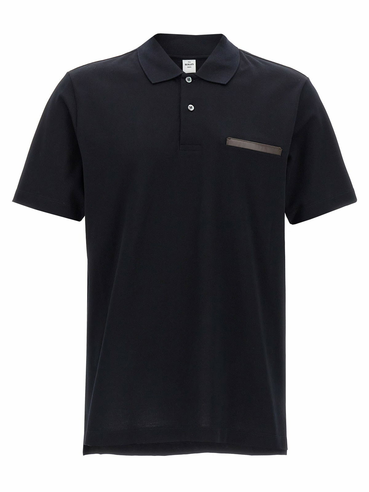 Berluti leather Tab Polo Shirt Berluti Berluti leather Tab Polo Shirt Berluti