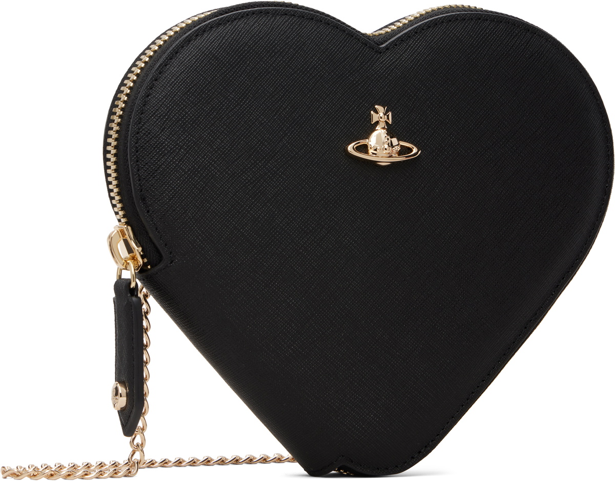 Vivienne Westwood Black Heart Crossbody Bag