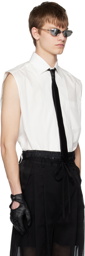 SOSHIOTSUKI White Sleeveless Shirt