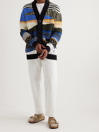 Missoni - Jacquard-Knit Cotton-Blend Cardigan - Blue