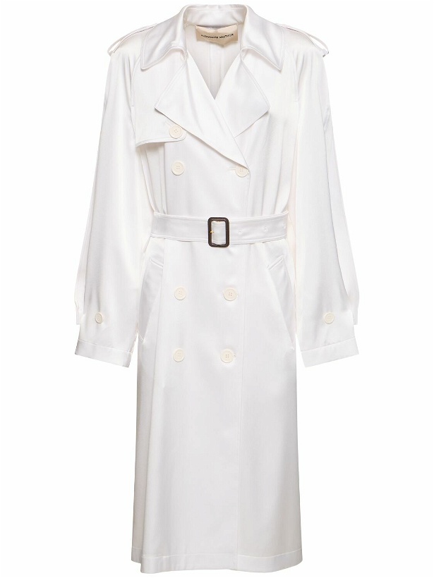 Photo: ALEXANDRE VAUTHIER Belted Satin Trench Coat
