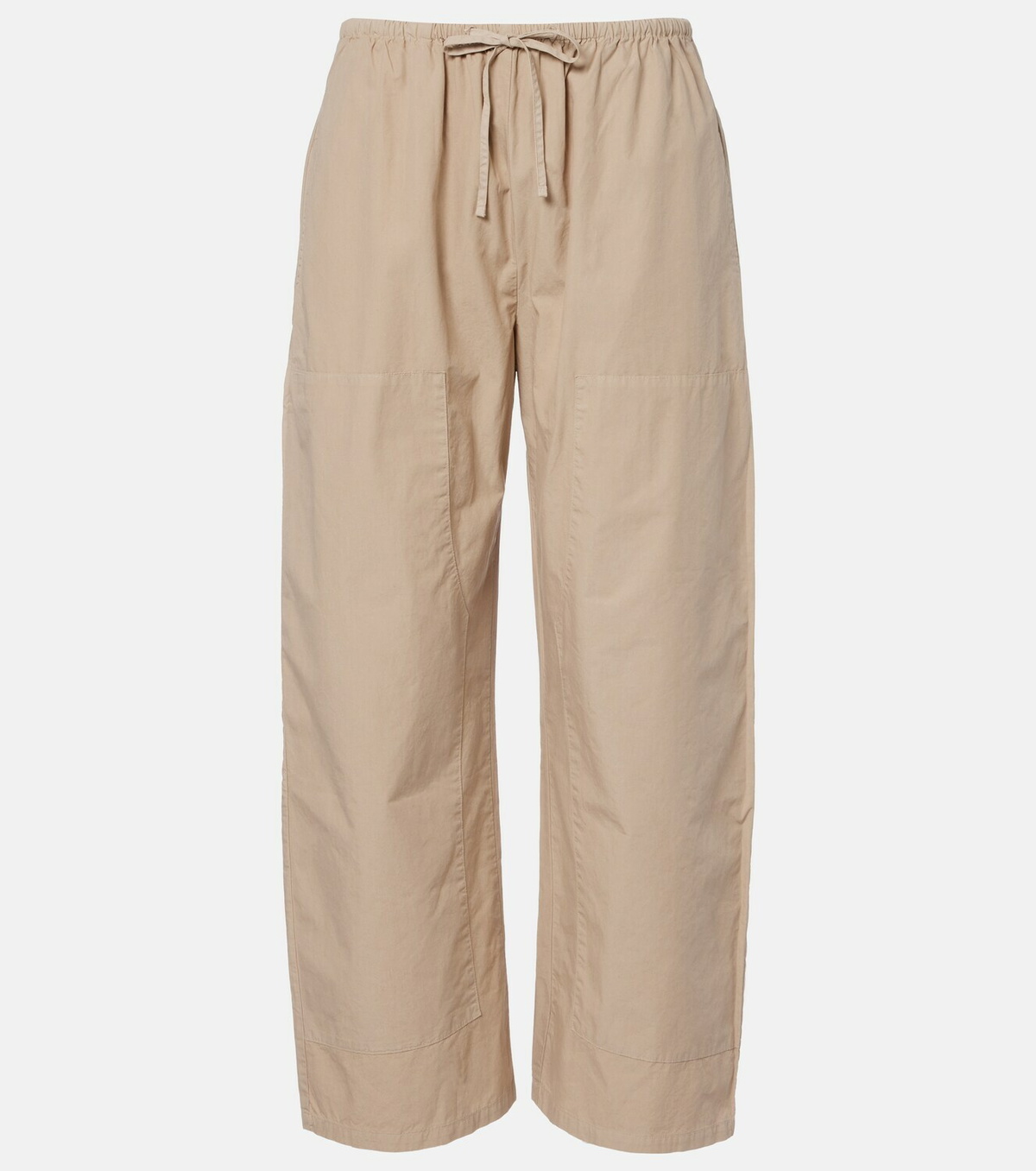 Leset Kyoto cotton cropped wide-leg pants