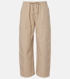Leset Kyoto cotton cropped wide-leg pants