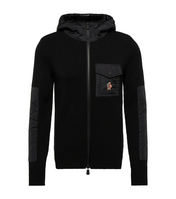 Photo: Moncler Grenoble - Zipped ribbed-knit wool-blend hoodie