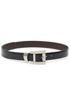 Versace Glossed Leather Belt Black