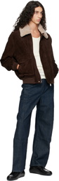Arma Brown Bari Gritty Suede Jacket