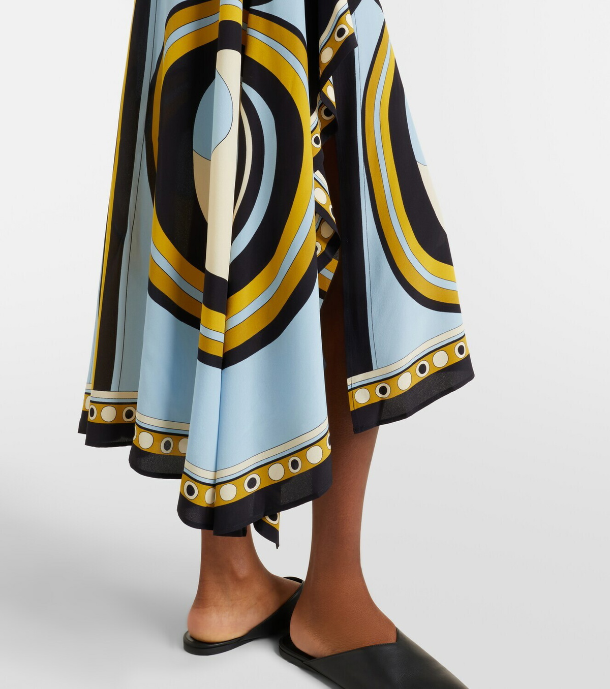La DoubleJ Turn Around silk crêpe de chine midi dress