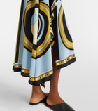 La DoubleJ Turn Around silk crêpe de chine midi dress