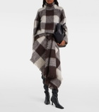 Proenza Schouler Kai checked alpaca and wool-blend miniskirt
