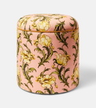 La DoubleJ Baba' floral canvas pouf