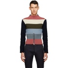 Daniel W. Fletcher Multicolor Striped Zip Jersey