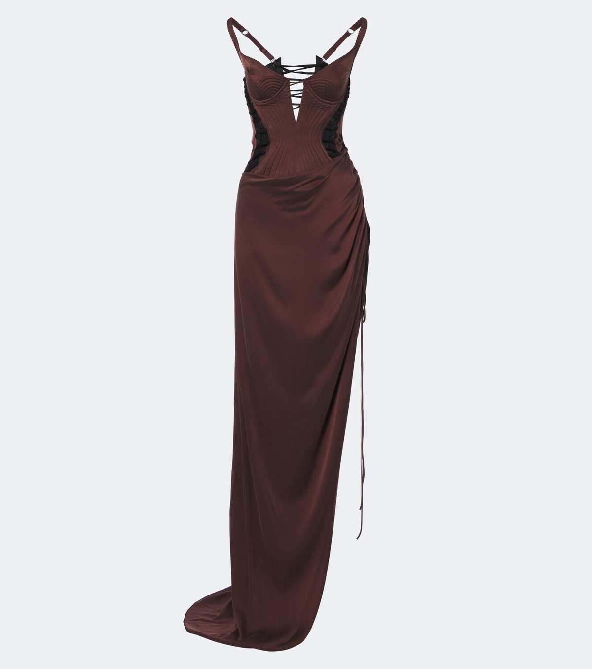 Maria Lucia Hohan Ruched corset gown