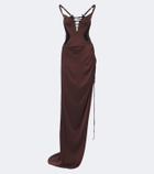 Maria Lucia Hohan Ruched corset gown