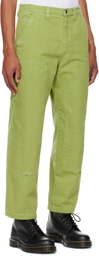 Stüssy Green Work Trousers