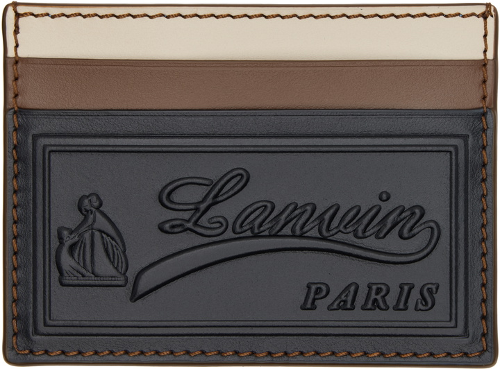Photo: Lanvin Black & Brown 'Tricolor' Leather Card Holder