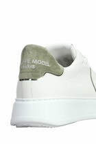Philippe Model Temple Low Sneakers In White Leather