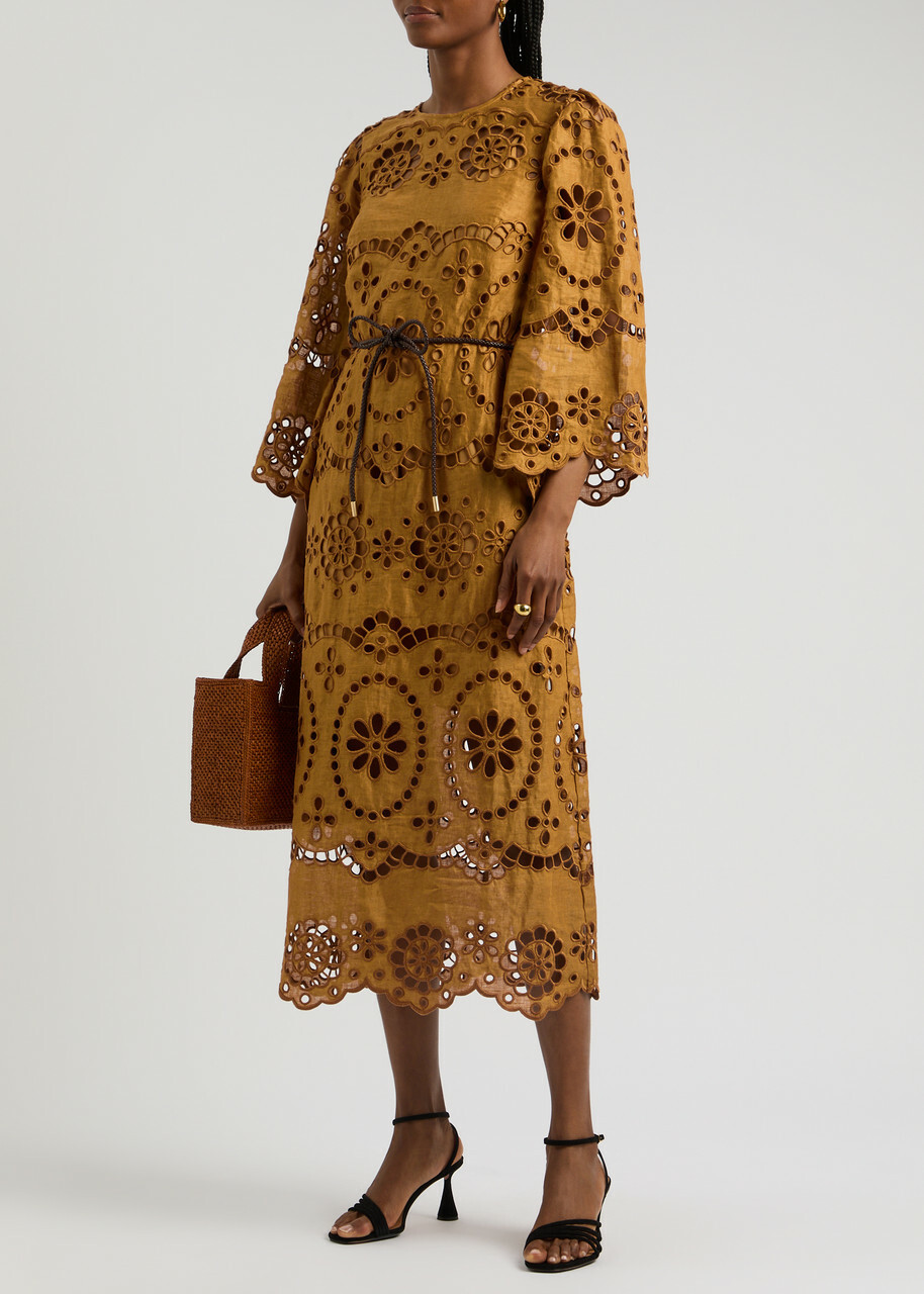 〓ZIMMERMANN〓 floral embroidery カフタンdress Zimmermann floral midi dress | REVERSIBLE