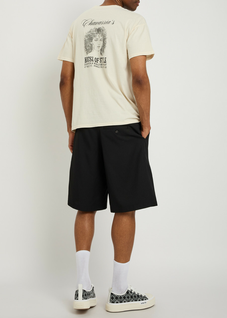 Willy Chavarria Easy Printed Cotton T-shirt White
