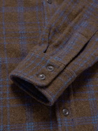 The Elder Statesman - Checked Cashmere Overshirt - Brown