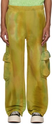Collina Strada Yellow Deadstock Cotton Cargo Sweatpants