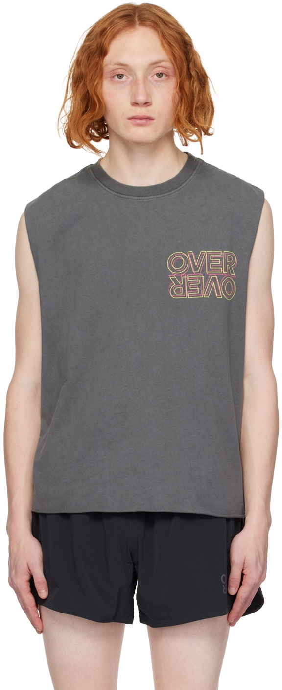 Photo: OVER OVER Gray 'Eat My Dust' Tank Top